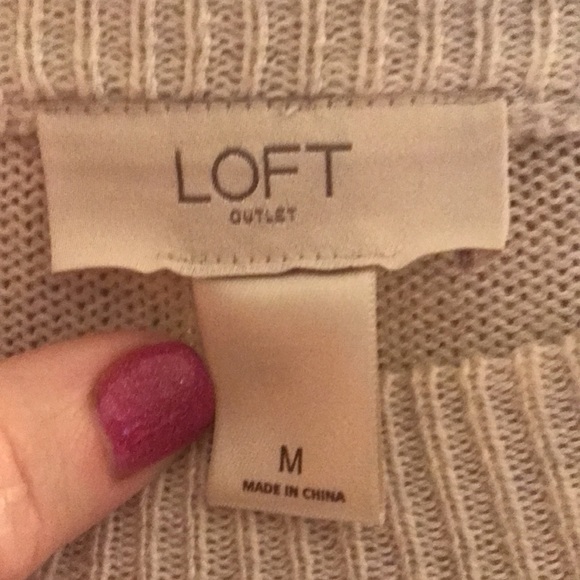 Loft sweater oatmeal color like new! - Picture 2 of 5